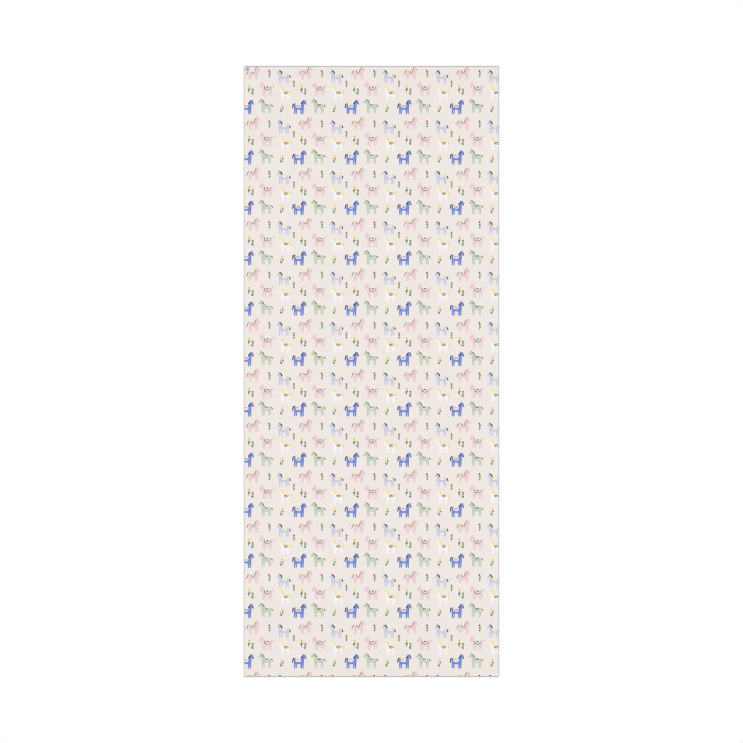 Cute Colorful Pony Horse Festive Gift Wrapping Paper