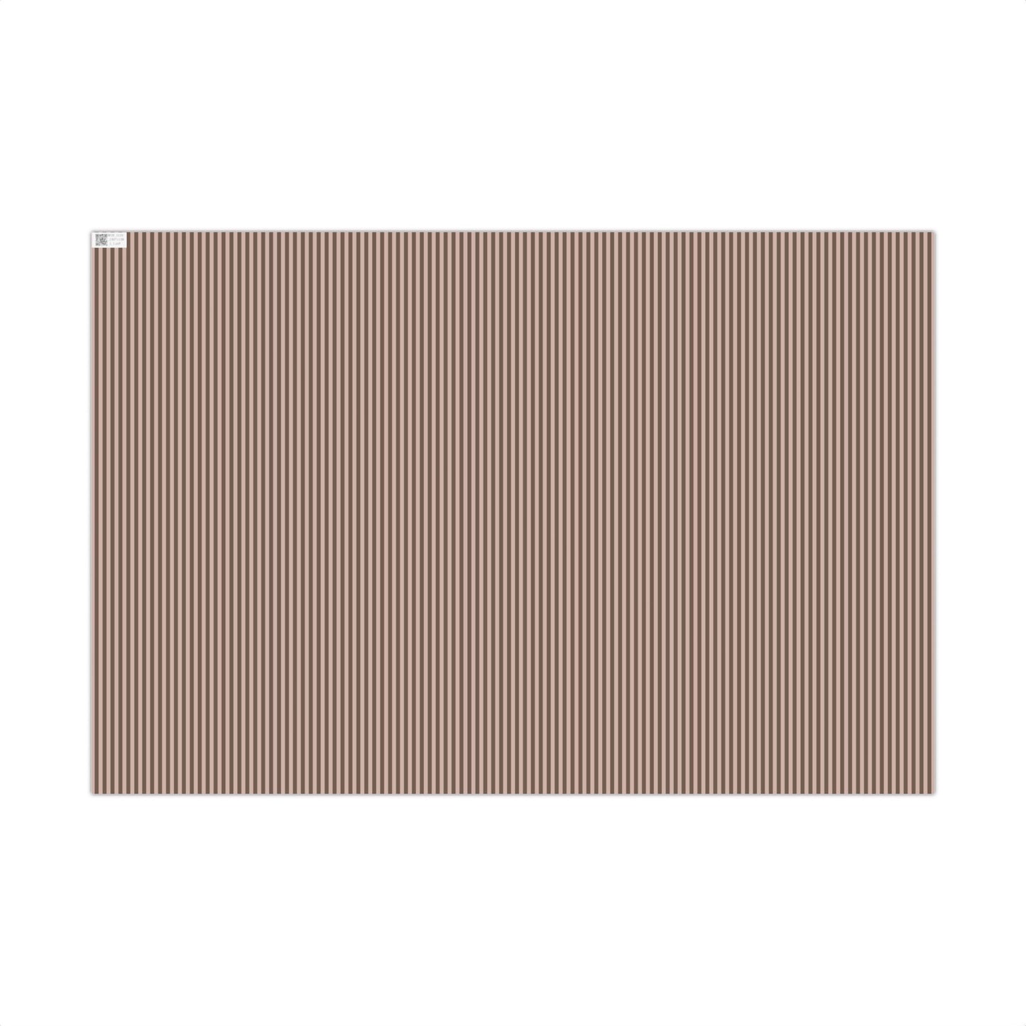 Chocolate & Mocha Striped Gift Wrapping Paper