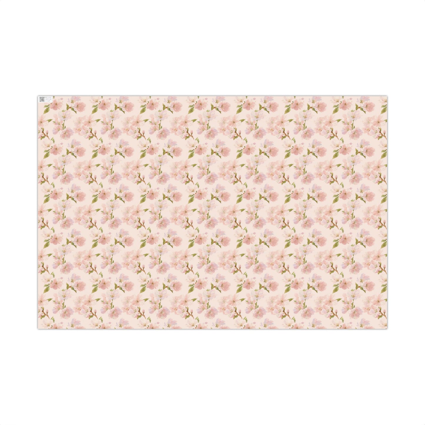 Blush Pink Dogwood Watercolor Floral Gift Wrapping Paper