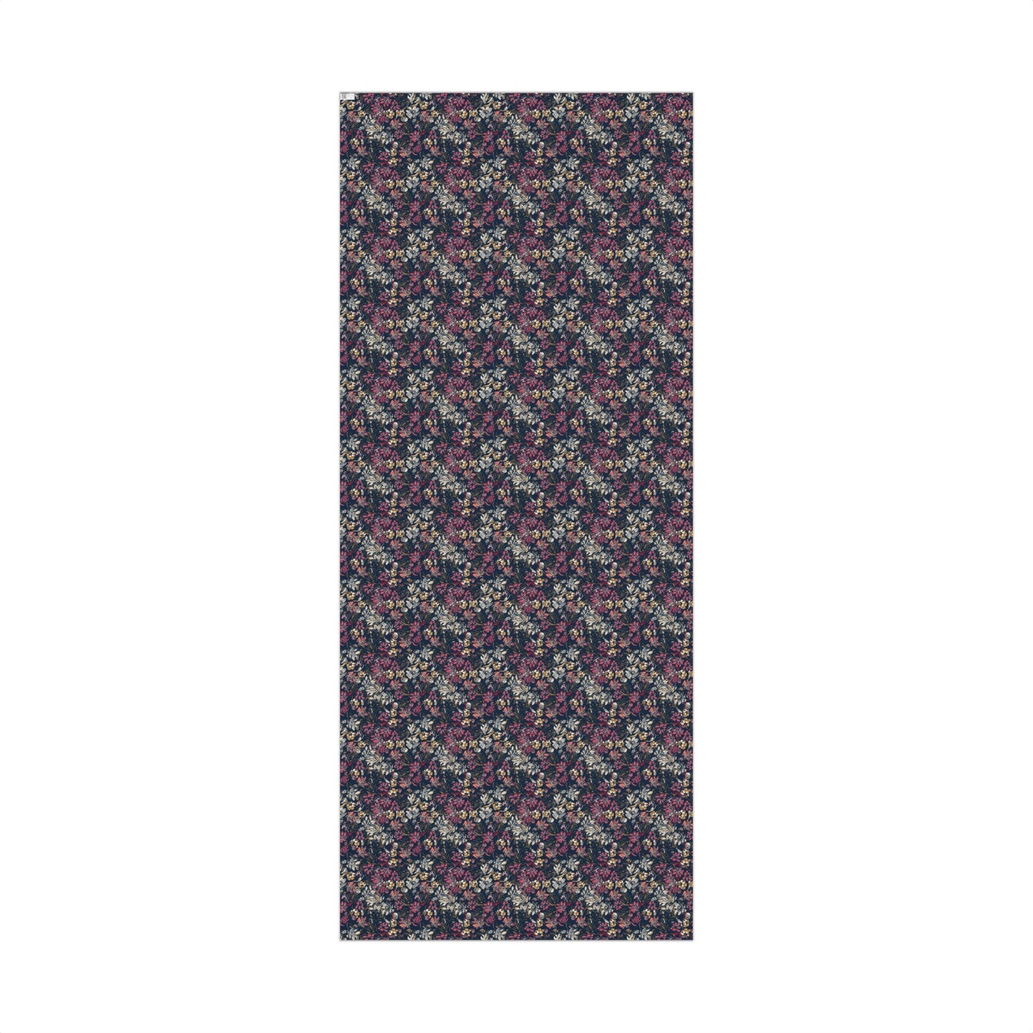Dark Jewel Toned Abstract Moody Floral Gift Wrapping Paper