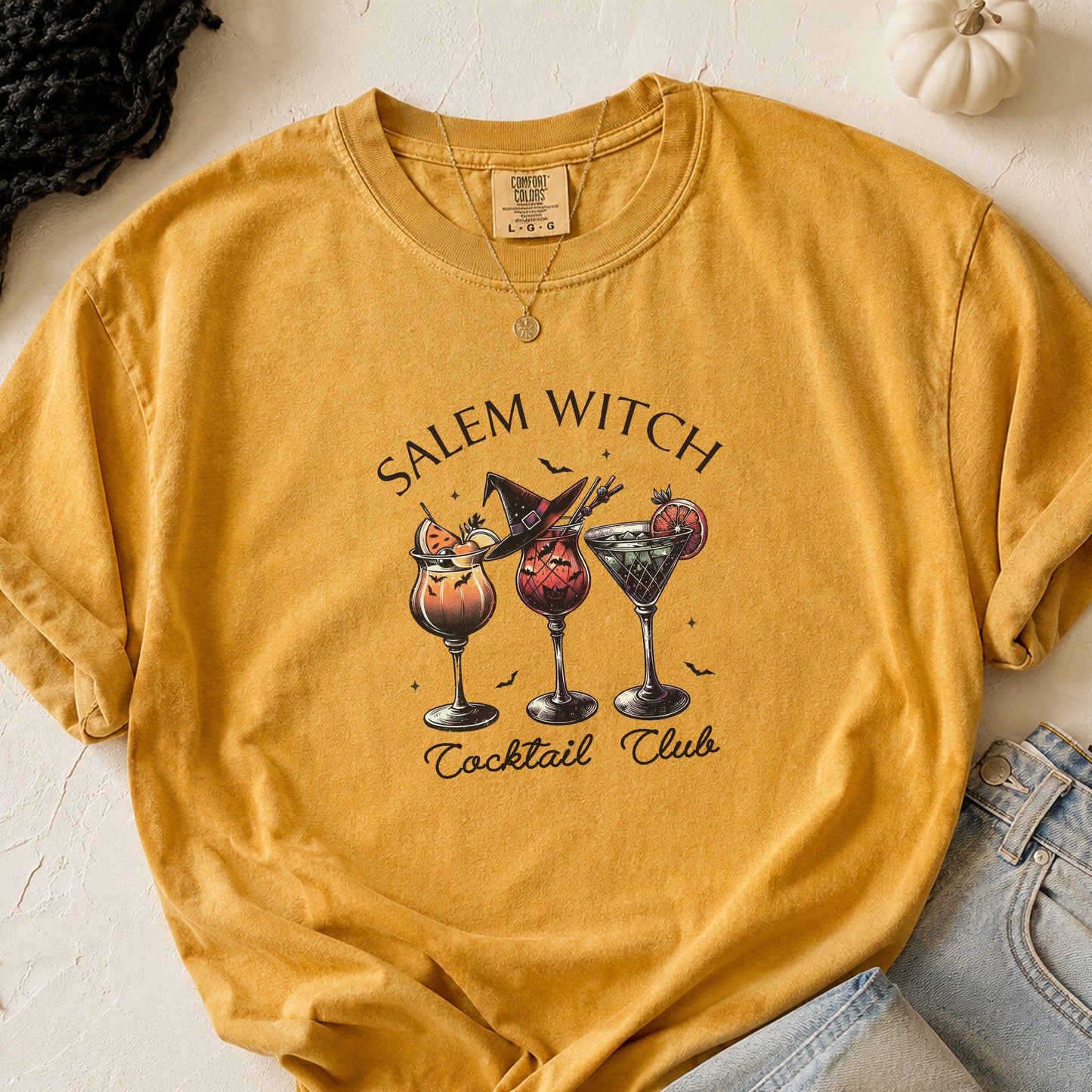 Salem Witch Cocktail Club Fall Halloween T-shirt