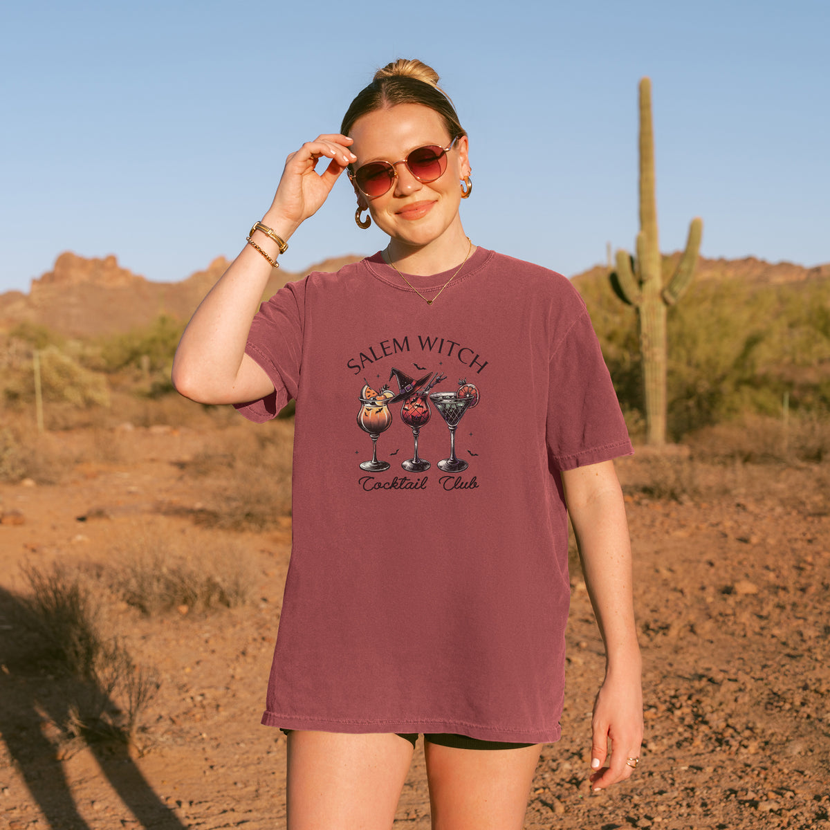 Salem Witch Cocktail Club Fall Halloween T-shirt