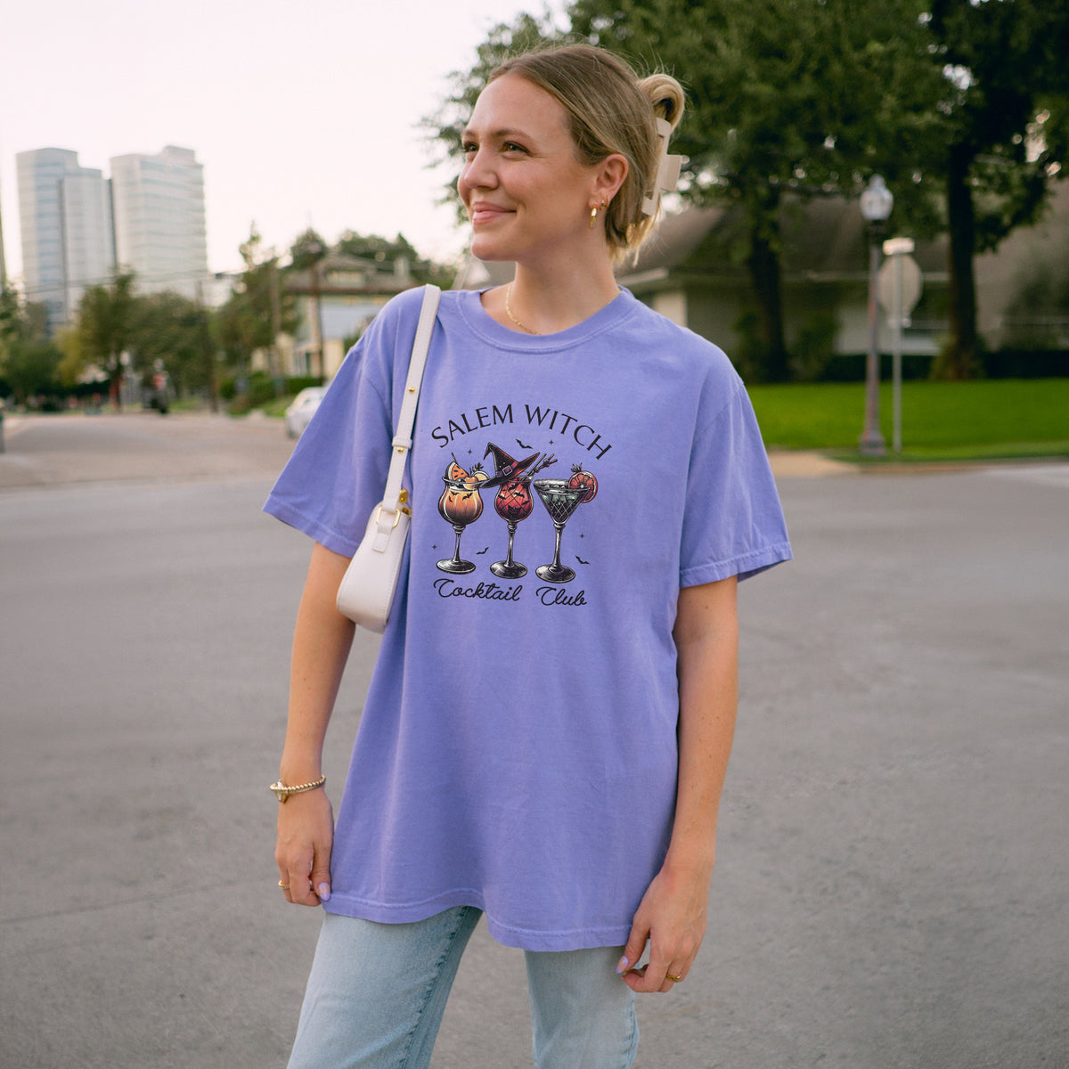 Salem Witch Cocktail Club Fall Halloween T-shirt