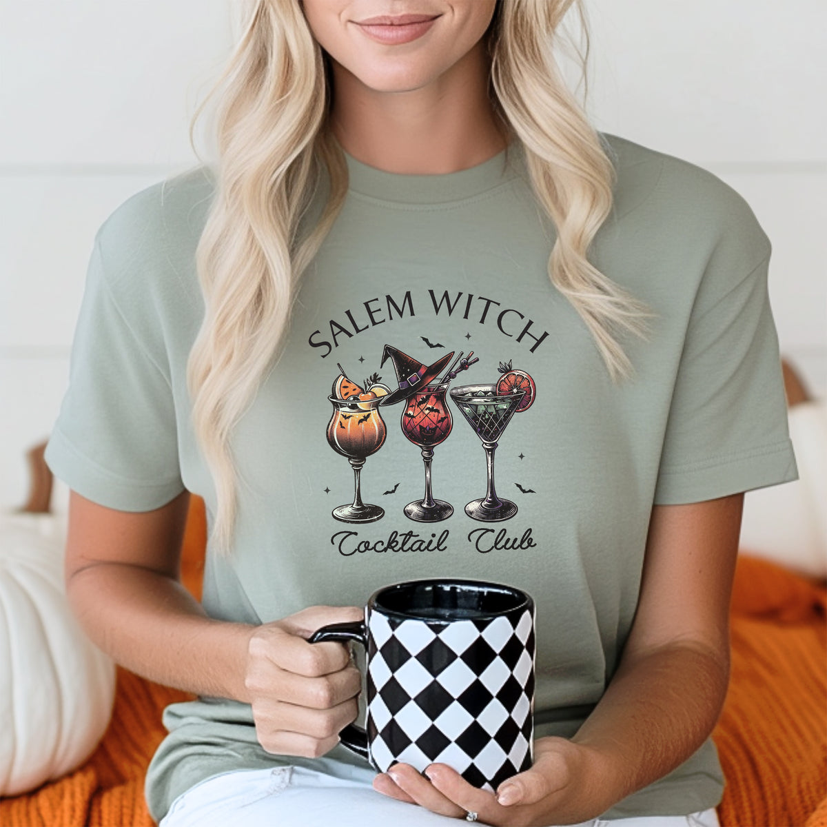 Salem Witch Cocktail Club Fall Halloween T-shirt