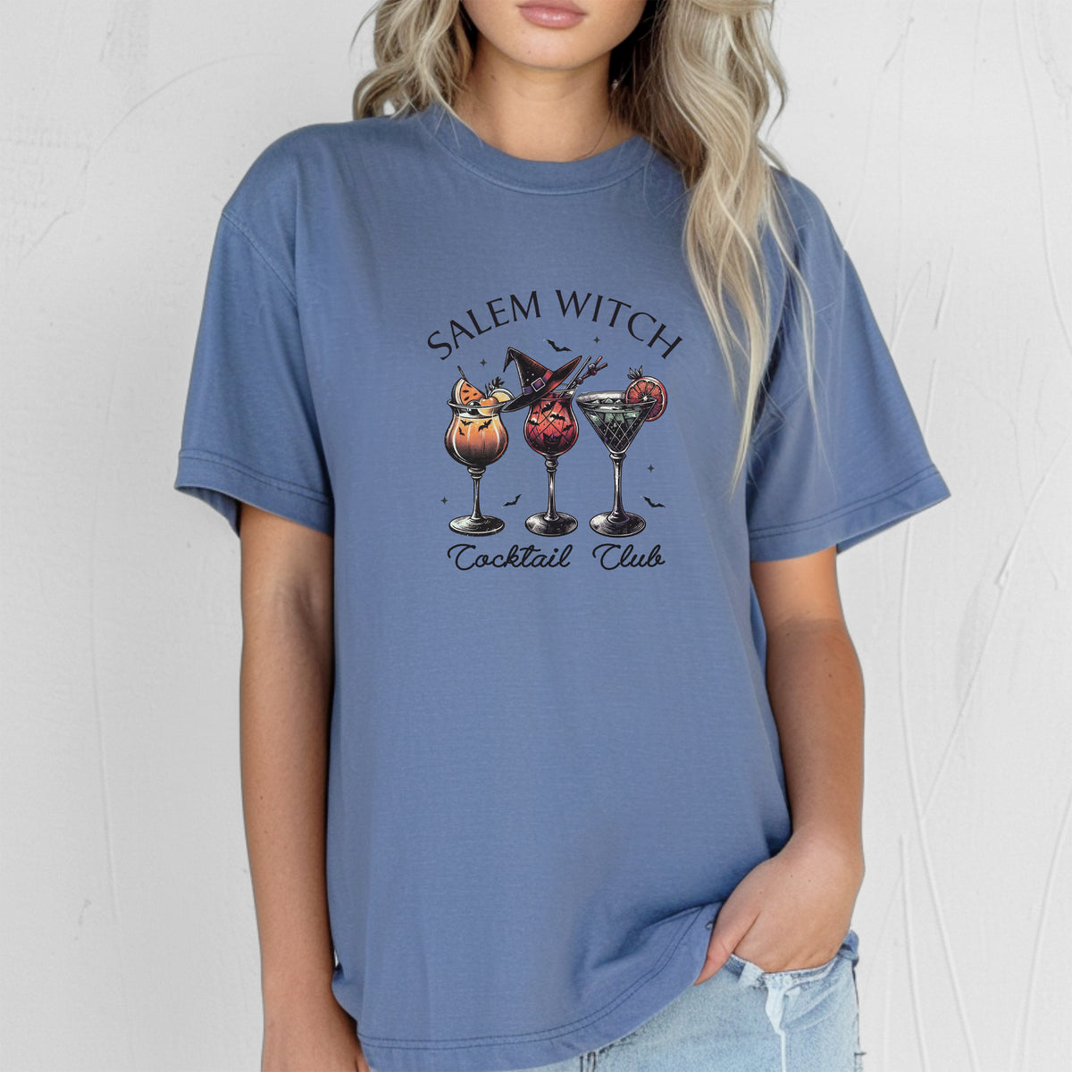 Salem Witch Cocktail Club Fall Halloween T-shirt