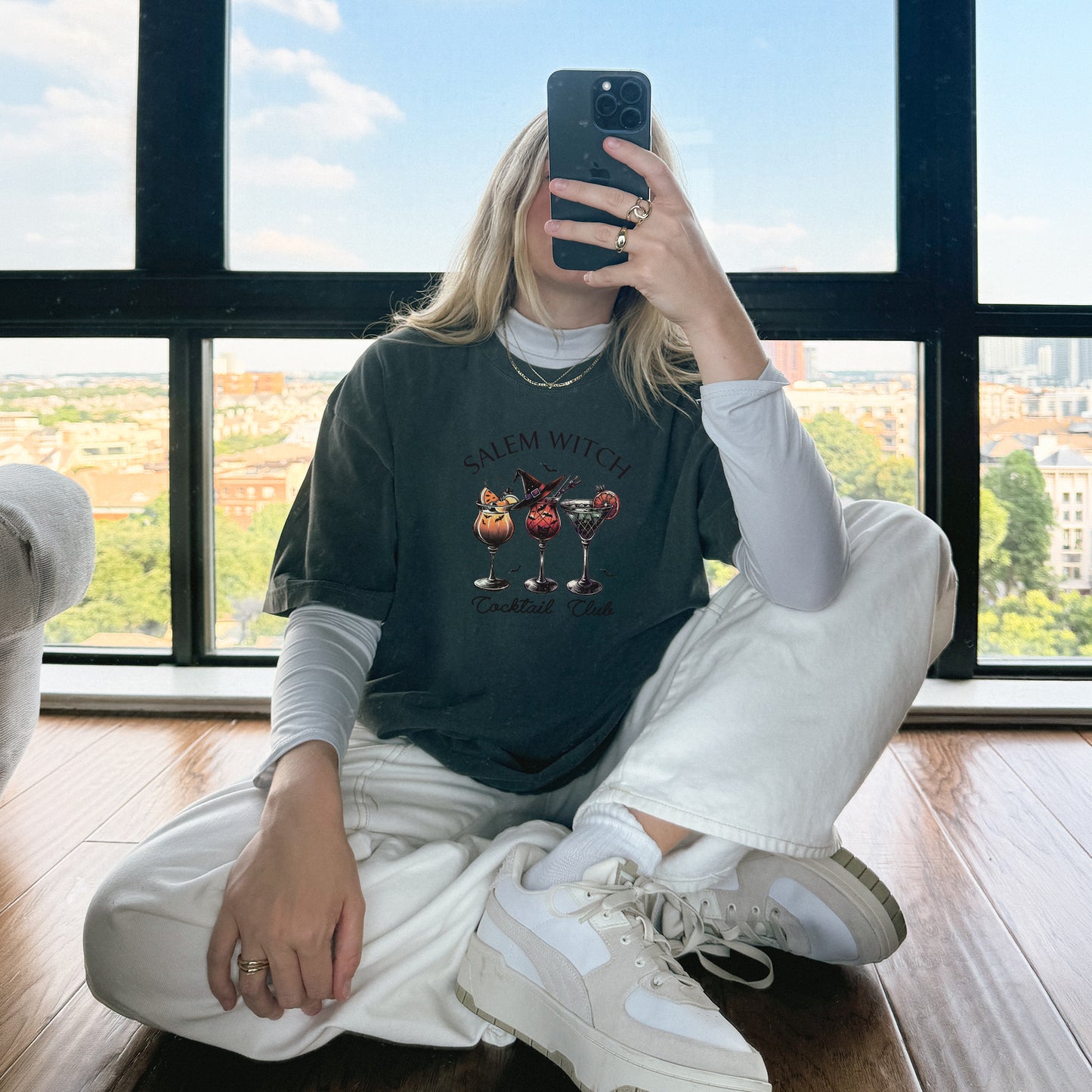 Salem Witch Cocktail Club Fall Halloween T-shirt