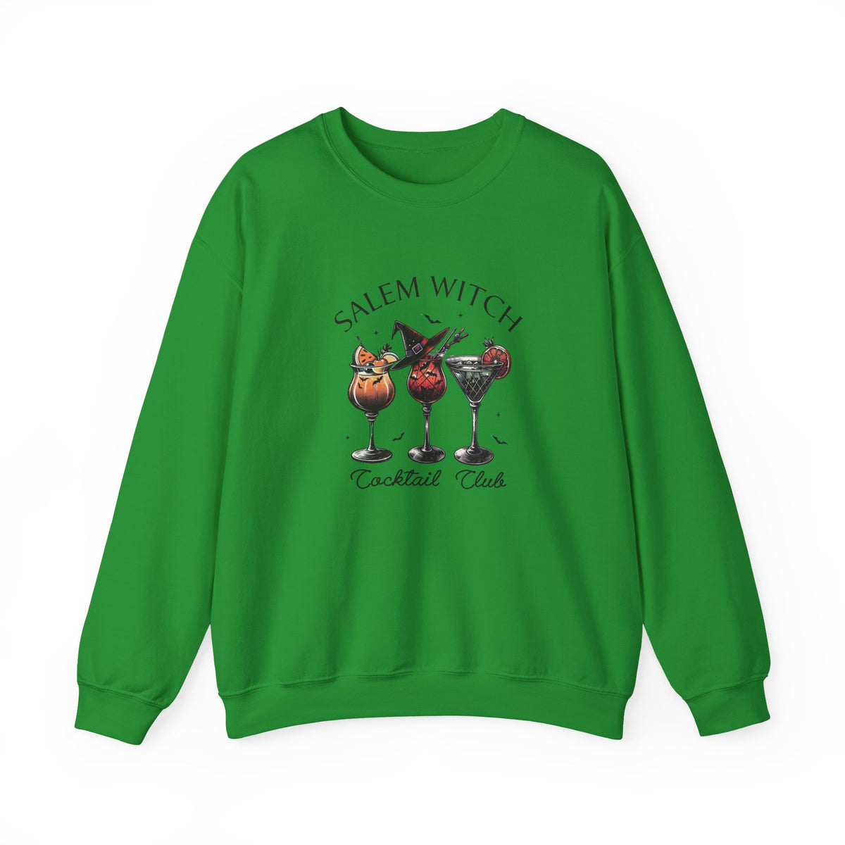 Salem Witch Cocktail Club Halloween Fall Crewneck Sweatshirt