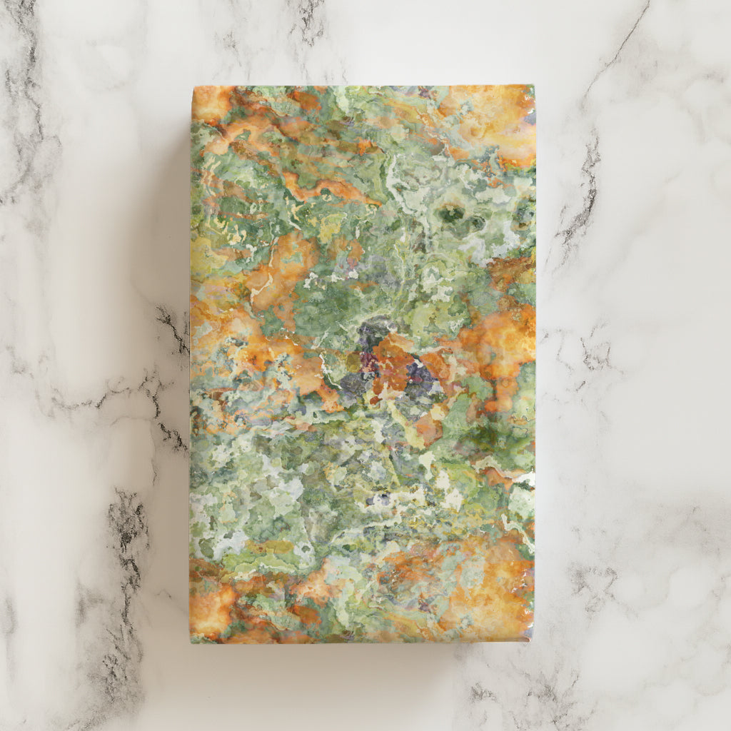 Green, Orange & Purple Watercolor Splatter Gift Wrapping Paper
