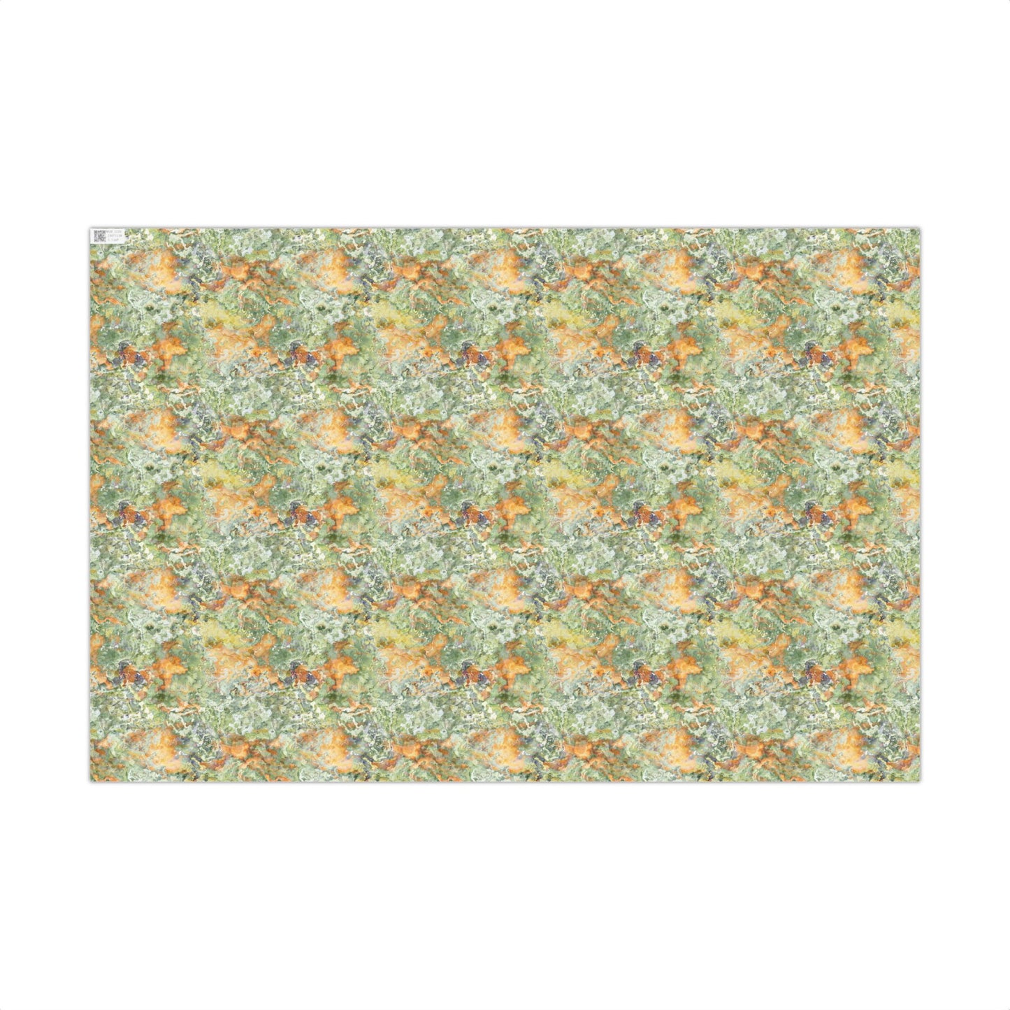 Green, Orange & Purple Watercolor Splatter Gift Wrapping Paper