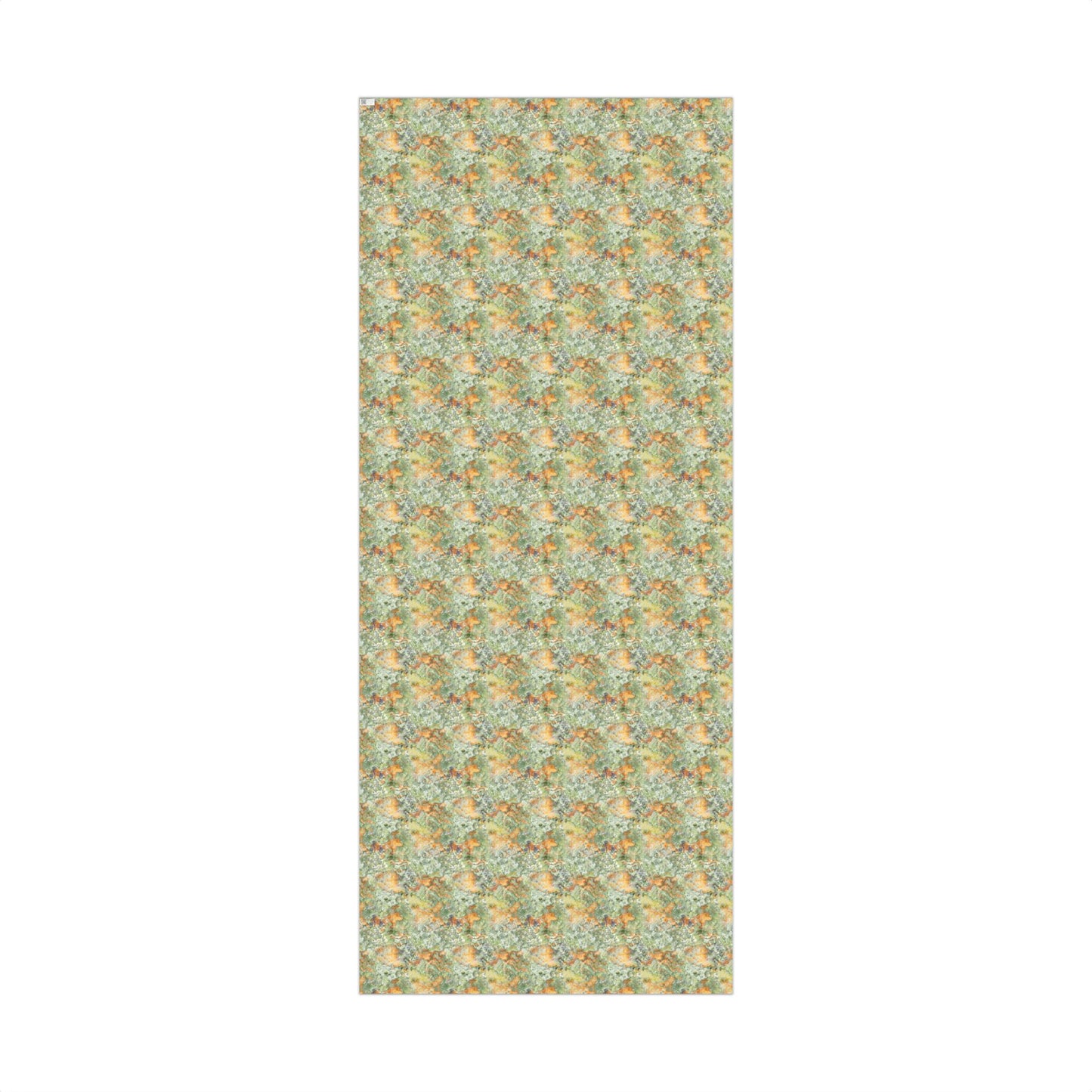 Green, Orange & Purple Watercolor Splatter Gift Wrapping Paper