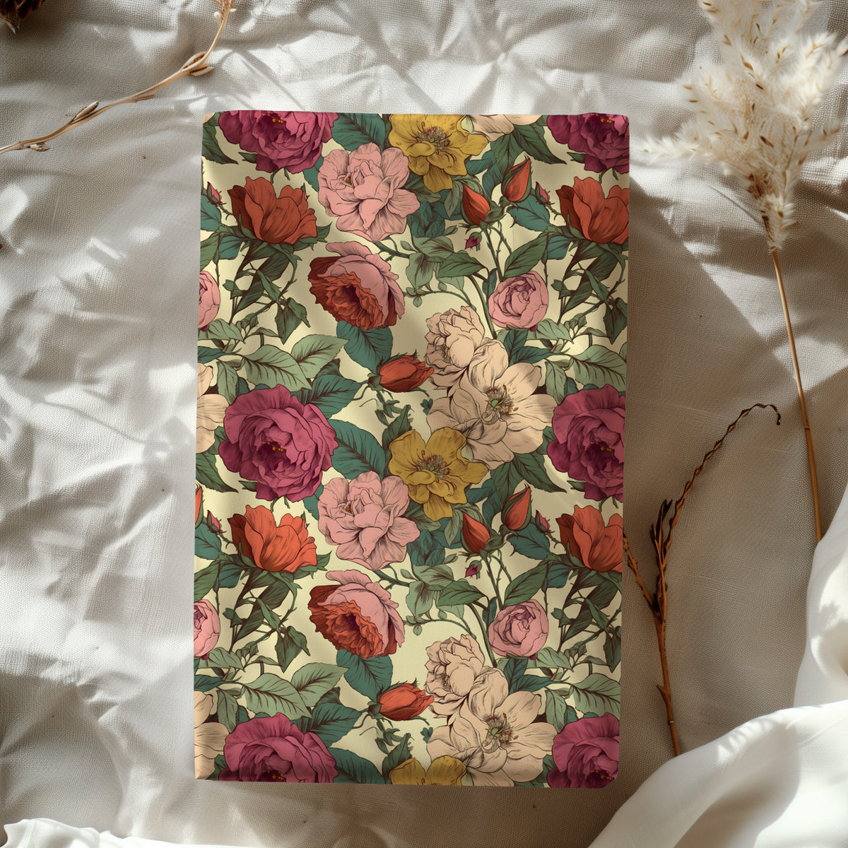 Bold Retro Colorful Floral Gift Wrapping Paper