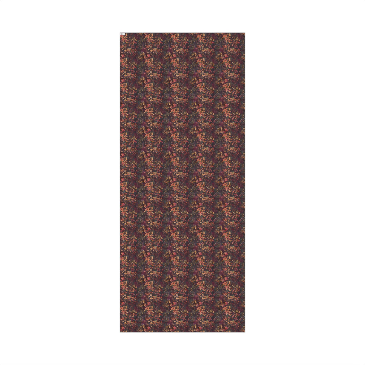 Dark Moody Red Jewel Toned Floral Bloom Victorian Gift Wrapping Paper