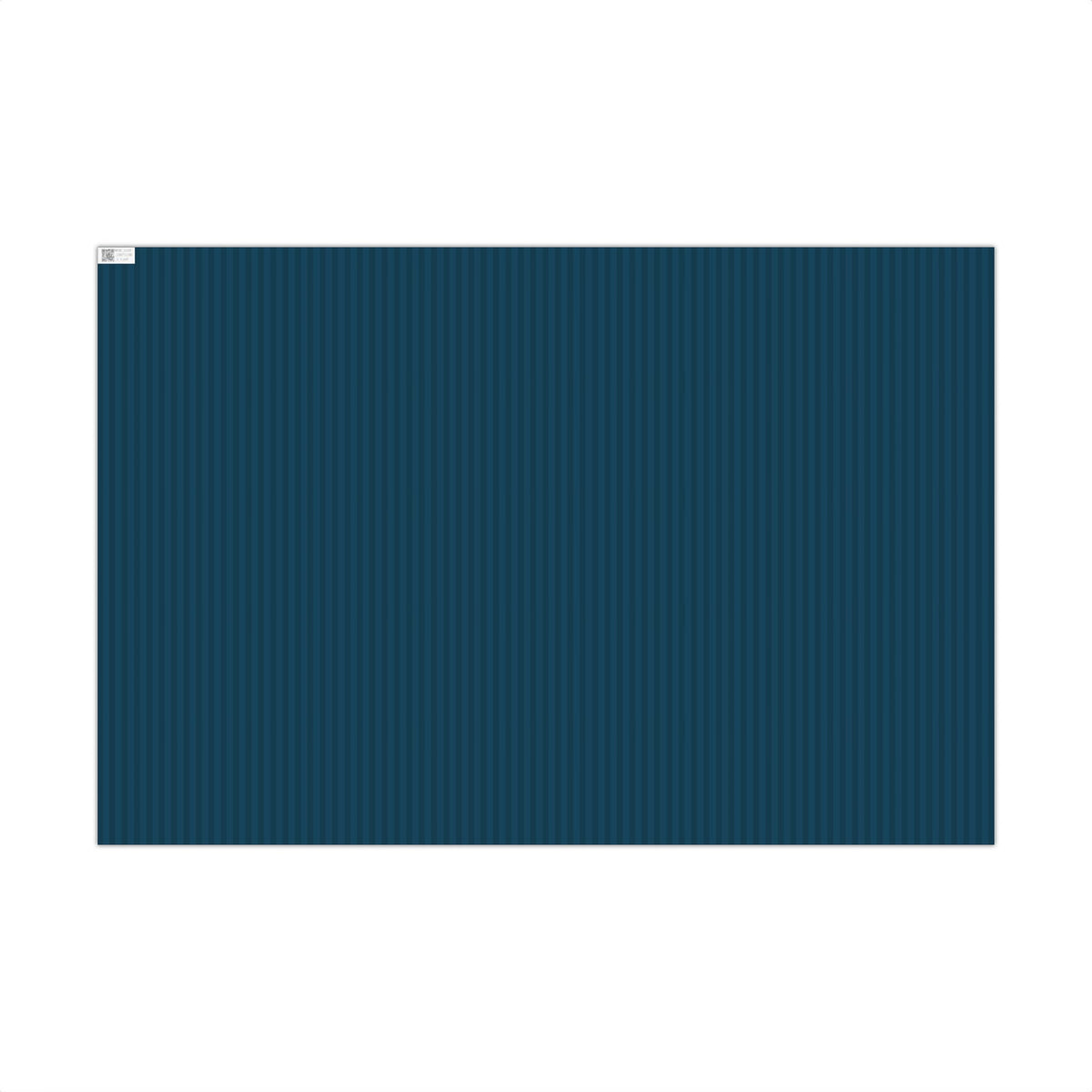 Navy Dark Blue Striped Gift Wrapping Paper