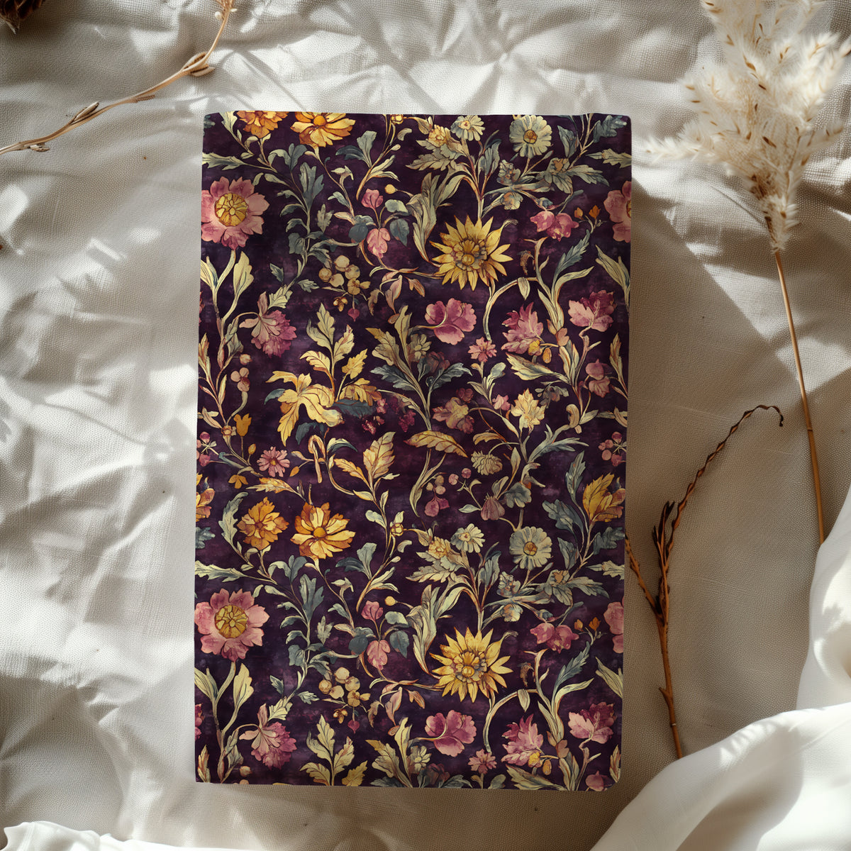Dark Moody Autumn Florals & Greenery Gift Wrapping Paper