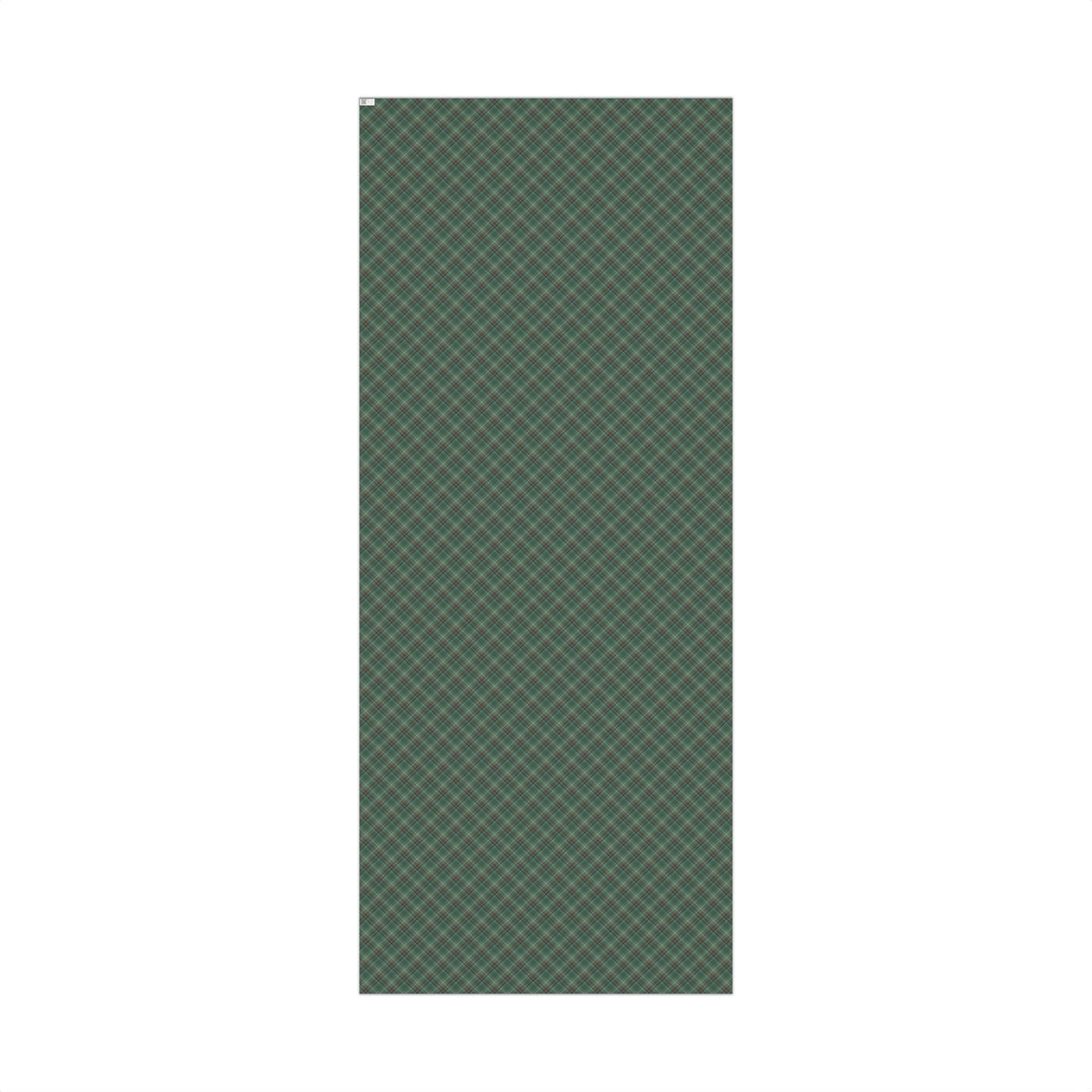Dark Green, Beige & Brown Tartan Plaid Gift Wrapping Paper