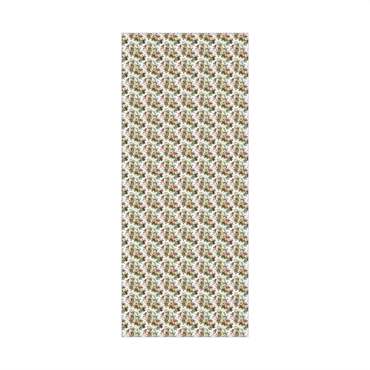 Pink, White & Yellow Floral Blooms with Red Berries Gift Wrapping Paper