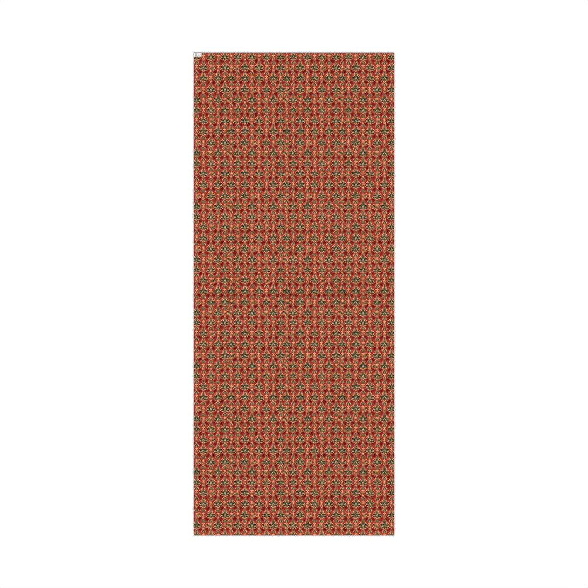 Vintage Red Baroque Fleur de Lis Style Gift Wrapping Paper