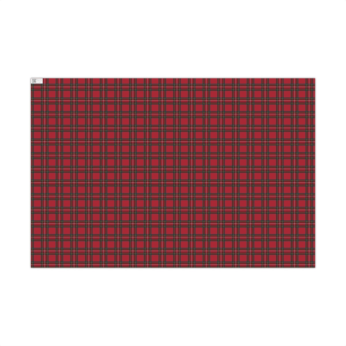 Red Tartan Plaid Christmas Gift Wrapping Paper